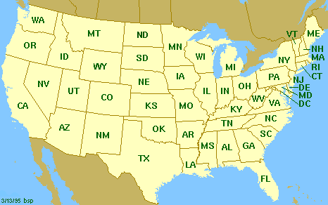 US map